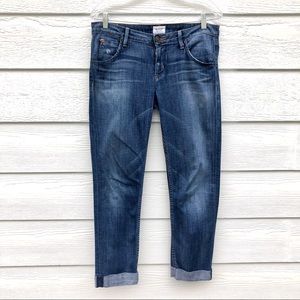 Hudson Cropped Ankle Jeans Size 28 Button Pockets